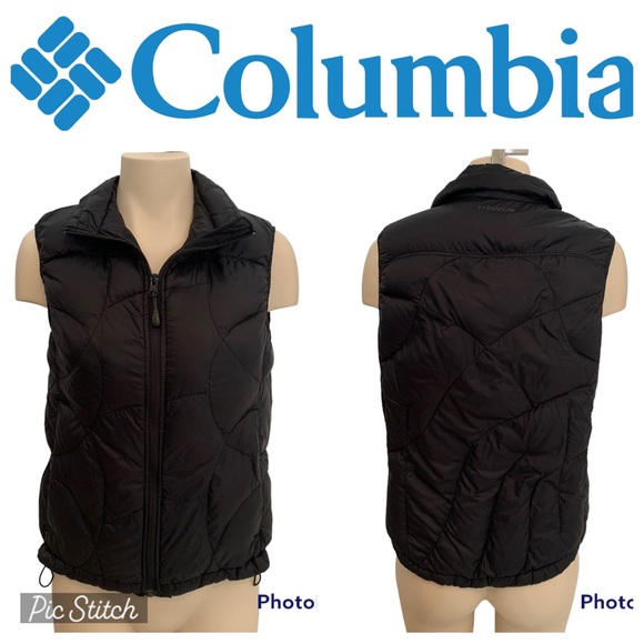 Columbia Jackets & Blazers - Columbia Titanium Women's Black Goose Down Puffer Winter Vest